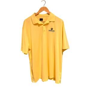 Greg Norman Sanderson Farms Championship Yellow XXL Men's Polo Shirt Tech Fabric